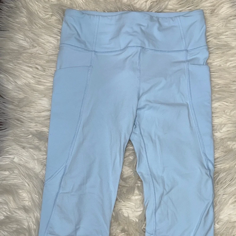 Trendy Light Blue Athleta Leggings